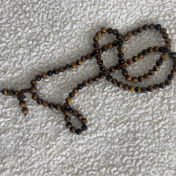 Authentic tiger eye beaded necklace - Picture 5 of 6
